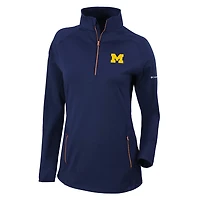 Columbia Michigan Wolverines Outward Nine Quarter-Zip Pullover Top