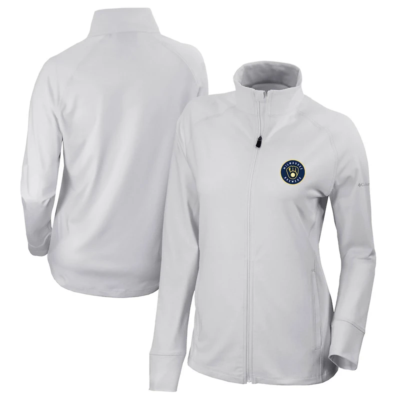 Columbia Milwaukee Brewers Omni-Wick Greenkeeper Full-Zip Jacket