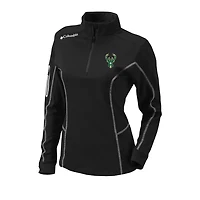 Columbia Milwaukee Bucks Omni-Wick Shotgun Quarter-Zip Pullover Top
