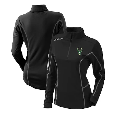 Columbia Milwaukee Bucks Omni-Wick Shotgun Quarter-Zip Pullover Top