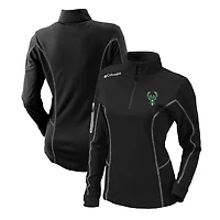 Columbia Milwaukee Bucks Omni-Wick Shotgun Quarter-Zip Pullover Top