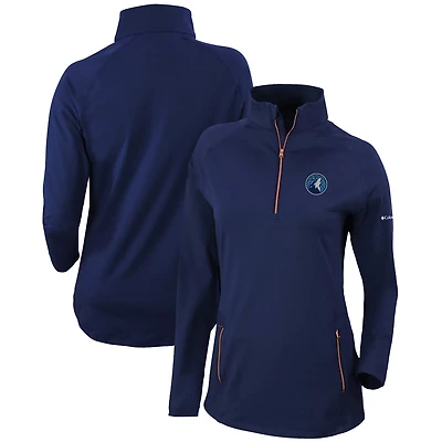 Columbia Minnesota Timberwolves Omni-Wick Outward Nine Quarter-Zip Pullover Top