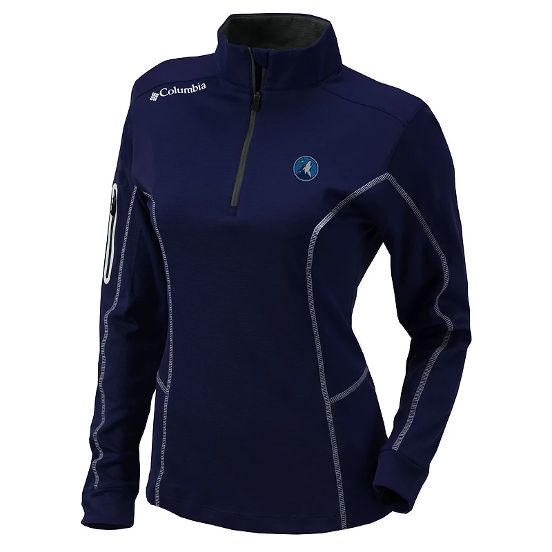 Columbia Minnesota Timberwolves Omni-Wick Shotgun Quarter-Zip Pullover Top