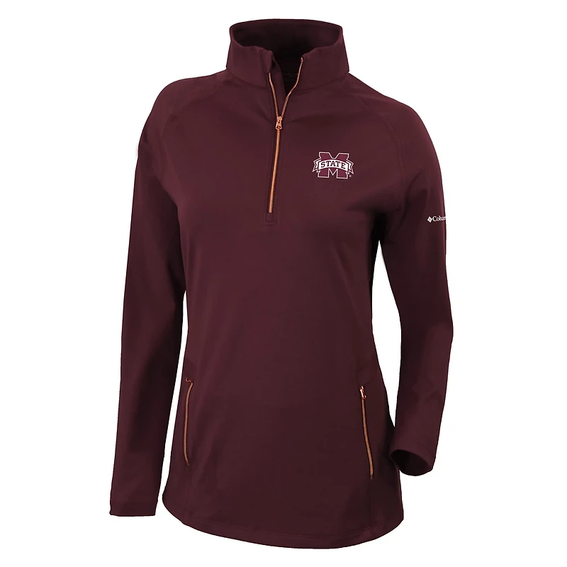 Columbia Mississippi State Bulldogs Outward Nine Quarter-Zip Pullover Top