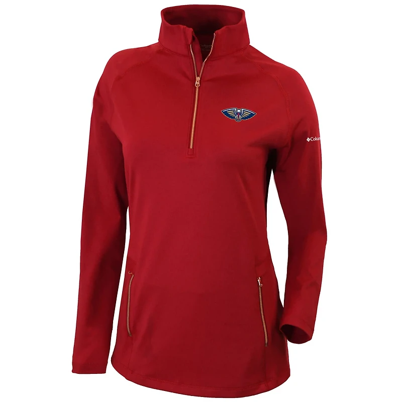 Columbia New Orleans Pelicans Omni-Wick Outward Nine Quarter-Zip Pullover Top