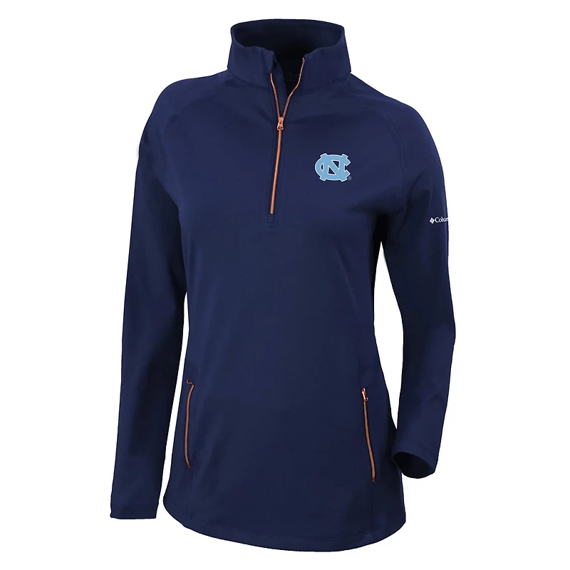 Columbia North Carolina Tar Heels Outward Nine Quarter-Zip Pullover Top