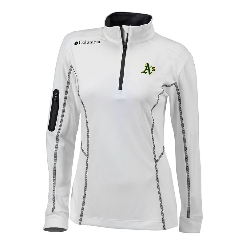 Columbia Oakland Athletics Omni-Wick Shotgun Quarter-Zip Pullover Top