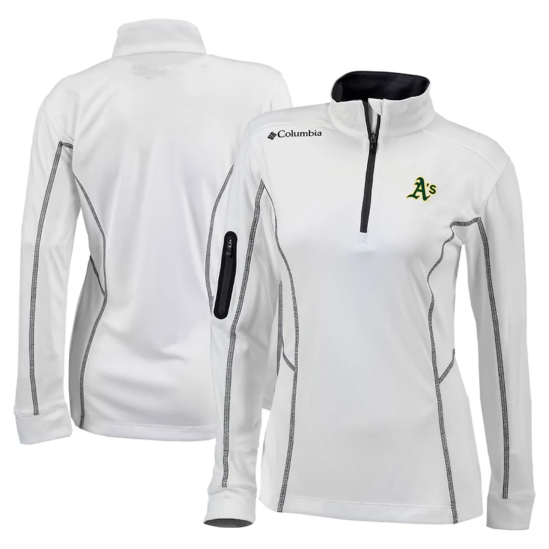 Columbia Oakland Athletics Omni-Wick Shotgun Quarter-Zip Pullover Top