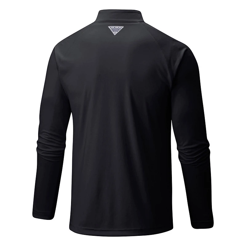 Columbia Oakland Athletics Terminal Tackle Omni-Shade Raglan Quarter-Zip Pullover Top