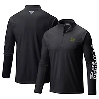 Columbia Oakland Athletics Terminal Tackle Omni-Shade Raglan Quarter-Zip Pullover Top