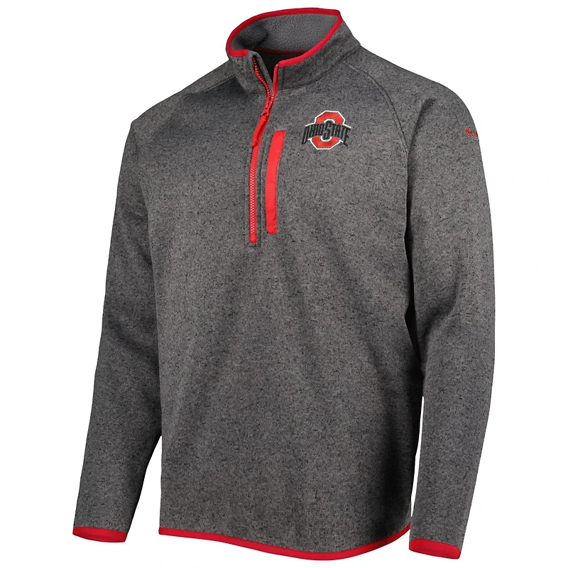 Columbia Ohio State Buckeyes Canyon Point Omni-Shield Raglan Half-Zip Pullover Top