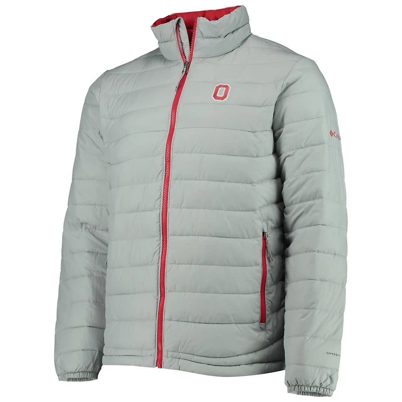 Columbia Ohio State Buckeyes Powder Lite Omni-Heat Reflective Full-Zip Jacket