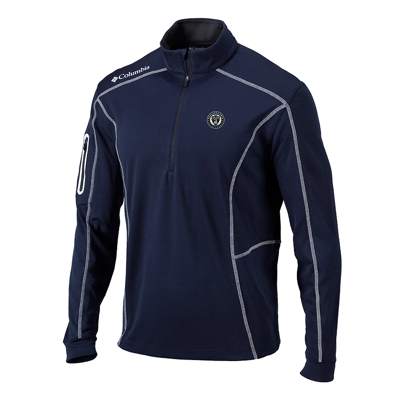 Columbia Philadelphia Union Omni-Wick Shotgun Quarter-Zip Pullover Top