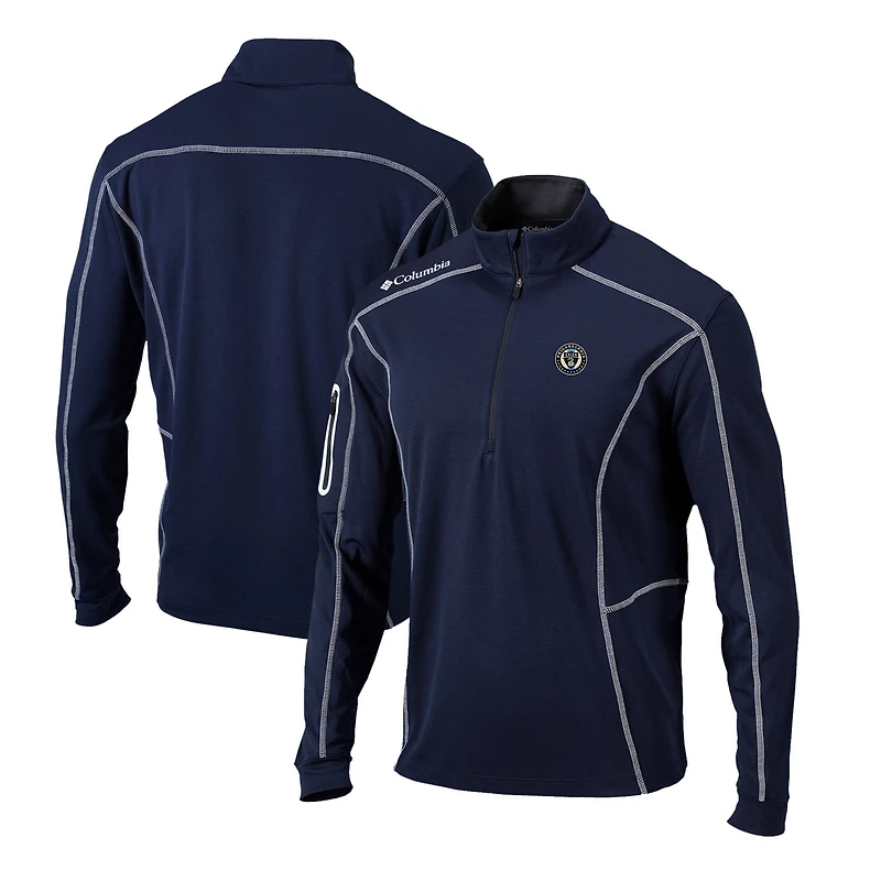 Columbia Philadelphia Union Omni-Wick Shotgun Quarter-Zip Pullover Top