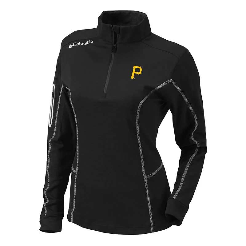 Columbia Pittsburgh Pirates Omni-Wick Shotgun Quarter-Zip Pullover Top