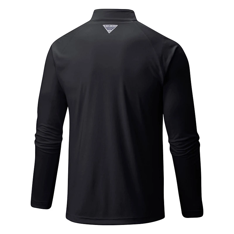 Columbia Pittsburgh Pirates Terminal Tackle Omni-Shade Raglan Quarter-Zip Pullover Top