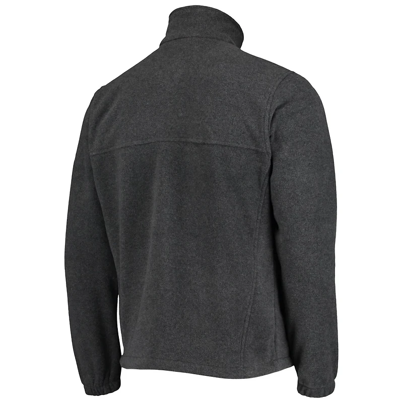 Columbia Portland Trail Blazers Heathered Charcoal Flanker Full-Zip Jacket