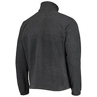 Columbia Portland Trail Blazers Heathered Charcoal Flanker Full-Zip Jacket