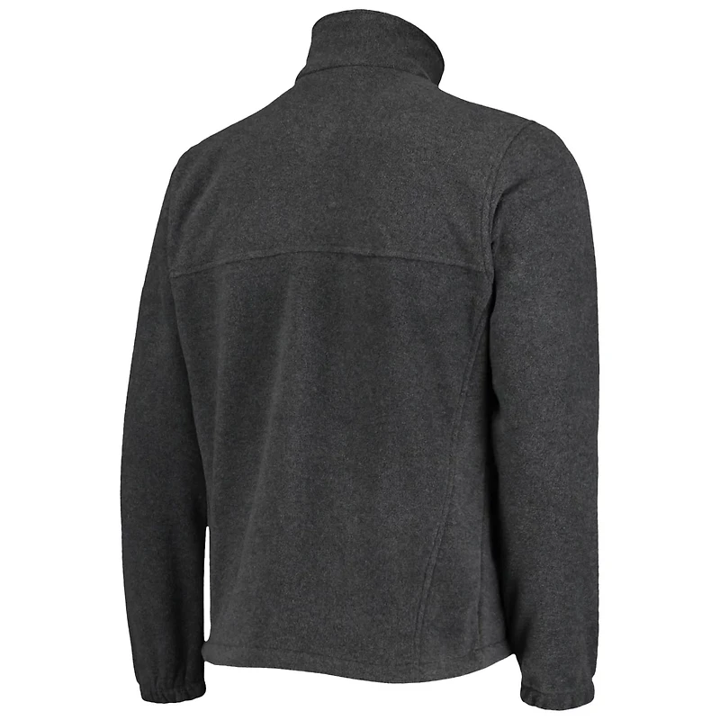 Columbia San Antonio Spurs Heathered Charcoal Flanker Full-Zip Jacket