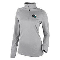 Columbia San Jose Sharks Omni-Wick Shotgun 20 Quarter-Zip Pullover Top
