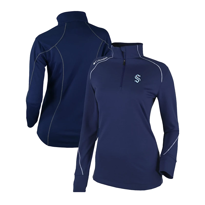 Columbia Seattle Kraken Omni-Wick Shotgun 20 Quarter-Zip Pullover Top