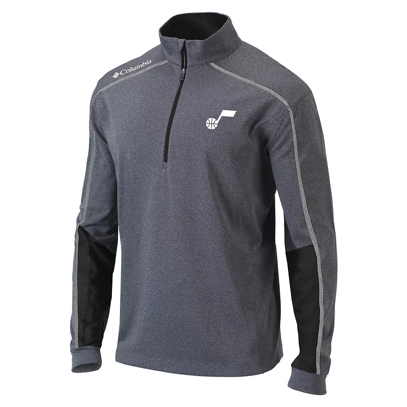 Columbia Utah Jazz Omni-Wick Shotgun 20 Quarter-Zip Pullover Top
