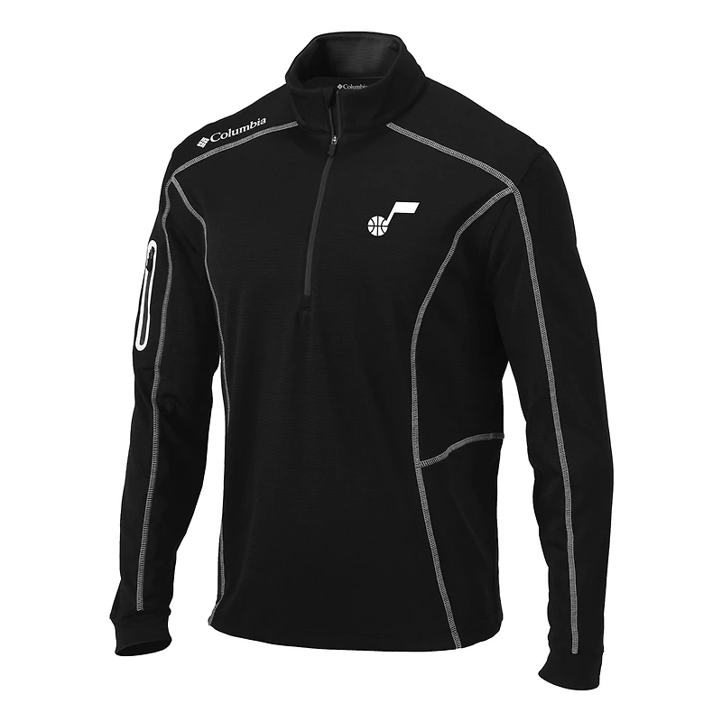 Columbia Utah Jazz Omni-Wick Shotgun Quarter-Zip Pullover Top