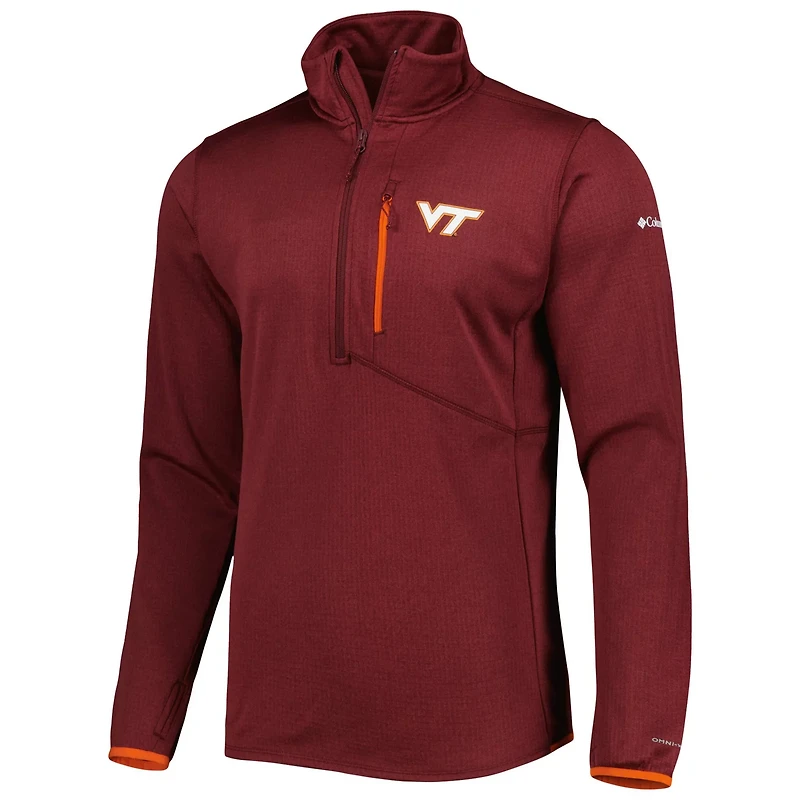 Columbia Virginia Tech Hokies Park View Omni-Wick Half-Zip Top