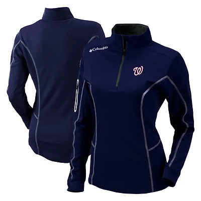 Columbia Washington Nationals Omni-Wick Shotgun Quarter-Zip Pullover Top