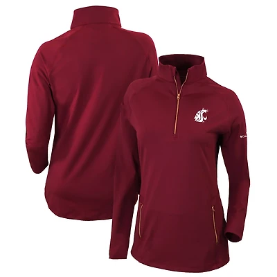Columbia Washington State Cougars Outward Nine Quarter-Zip Pullover Top
