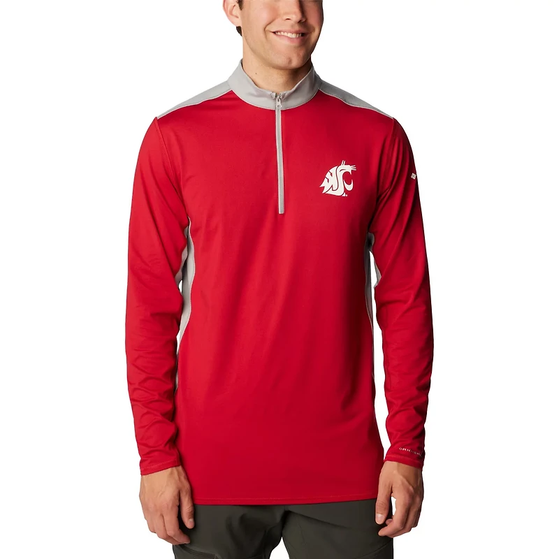 Columbia Washington State Cougars Tech Trail Omni-Shade Quarter-Zip Top