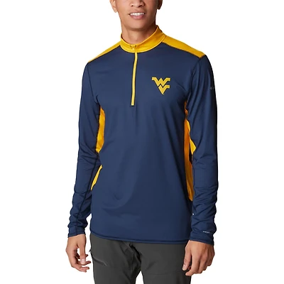 Columbia West Virginia Mountaineers Tech Trail Omni-Shade Quarter-Zip Top