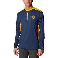 Columbia West Virginia Mountaineers Tech Trail Omni-Shade Quarter-Zip Top