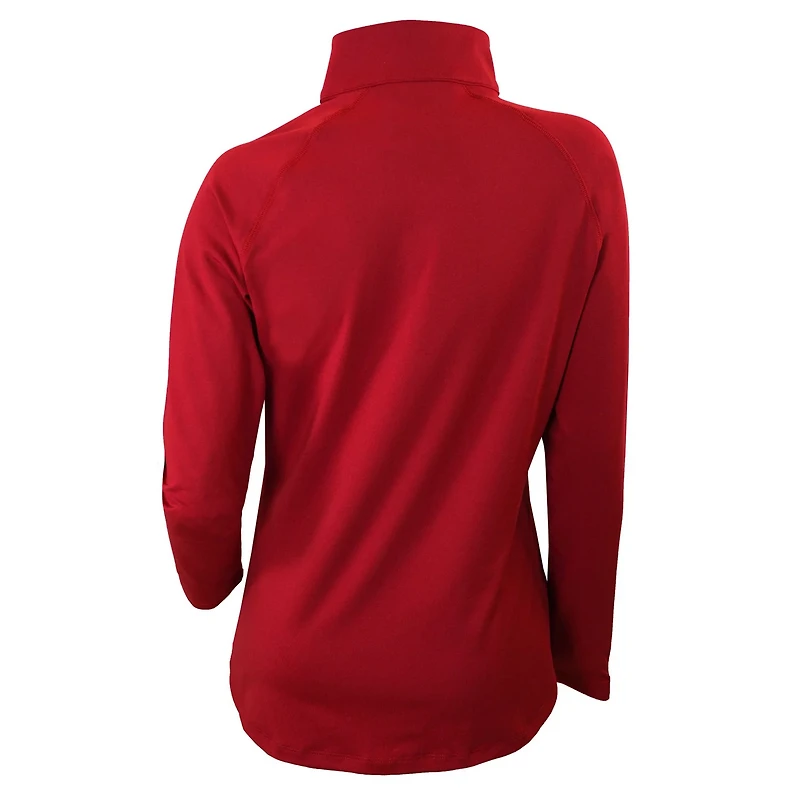 Columbia Wisconsin Badgers Outward Nine Quarter-Zip Pullover Top