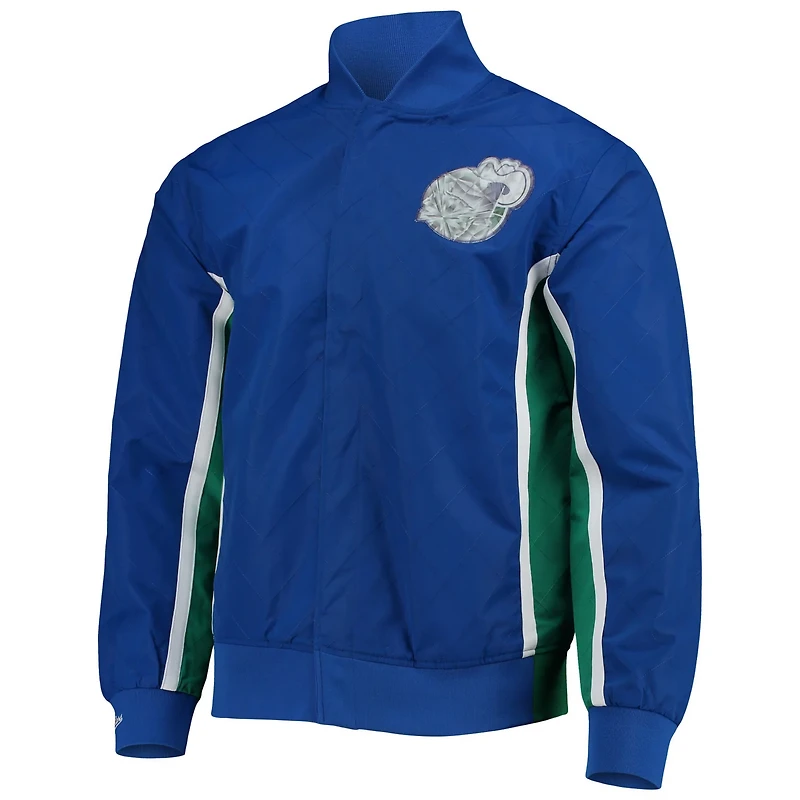 Dallas Mavericks Mitchell Ness Hardwood Classics 75th Anniversary Authentic Warmup Full-Snap Jacket