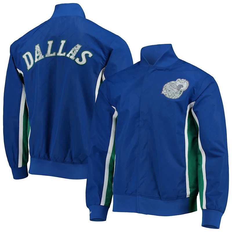 Dallas Mavericks Mitchell Ness Hardwood Classics 75th Anniversary Authentic Warmup Full-Snap Jacket
