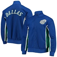 Dallas Mavericks Mitchell  Ness Hardwood Classics 75th Anniversary Authentic Warmup Full-Snap Jacket