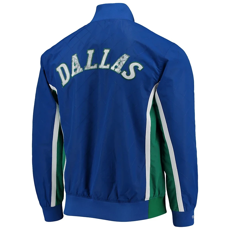 Dallas Mavericks Mitchell Ness Hardwood Classics 75th Anniversary Authentic Warmup Full-Snap Jacket