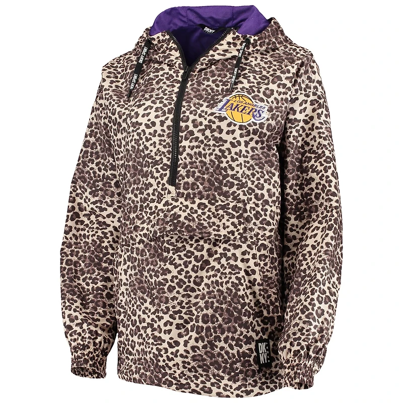 DKNY Sport Los Angeles Lakers Gabriella Windbreaker Half-Zip Hoodie