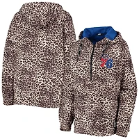 DKNY Sport Philadelphia 76ers Gabriella Windbreaker Half-Zip Hoodie