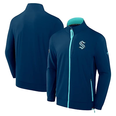 Fanatics Branded Deep Sea Seattle Kraken Authentic Pro Rink Full-Zip Jacket