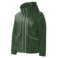 G-III 4Her by Carl Banks Hunter Milwaukee Bucks Last Shot Full-Zip Hoodie