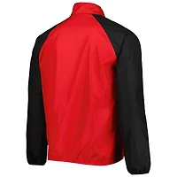 G-III Sports by Carl Banks /Black Wisconsin Badgers Point Guard Raglan Half-Zip Jacket