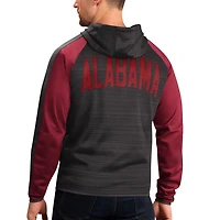 G-III Sports by Carl Banks Alabama Crimson Tide Neutral Zone Raglan Full-Zip Track Jacket Hoodie