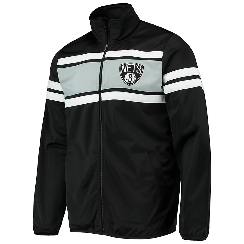 G-III Sports by Carl Banks Brooklyn Nets Power Pitcher Full-Zip Track Jacket