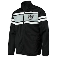 G-III Sports by Carl Banks Brooklyn Nets Power Pitcher Full-Zip Track Jacket