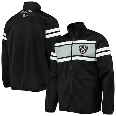 G-III Sports by Carl Banks Brooklyn Nets Power Pitcher Full-Zip Track Jacket