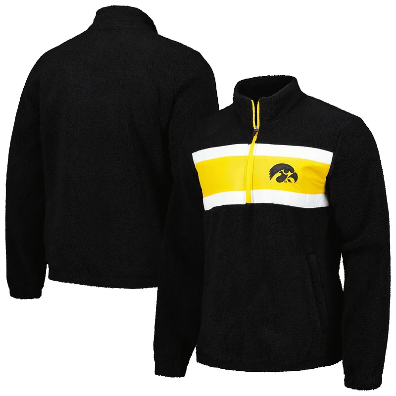 G-III Sports by Carl Banks Iowa Hawkeyes Pinch Runner Half-Zip Top