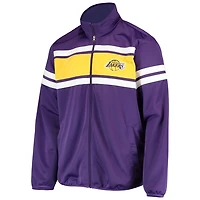 G-III Sports by Carl Banks Los Angeles Lakers Power Pitcher Full-Zip Track Jacket