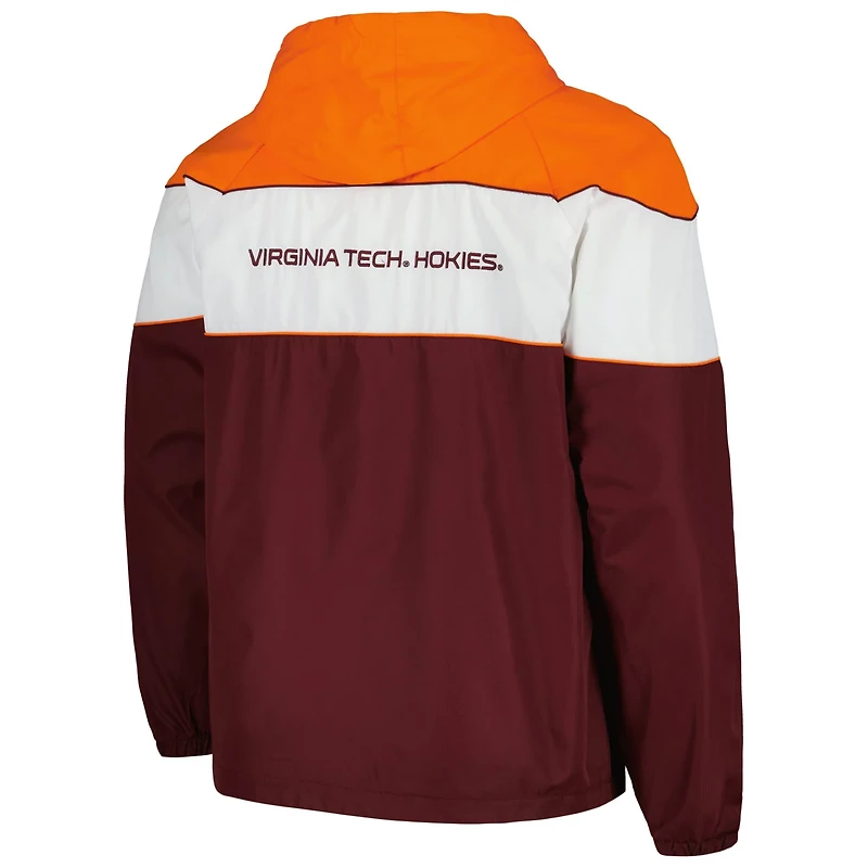 G-III Sports by Carl Banks Virginia Tech Hokies Center Line Half-Zip Raglan Hoodie Jacket